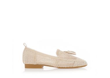 Μοκασίνια με φιογκάκια από δερματίνη ΜΠΕΖ - Tsoukalas - 