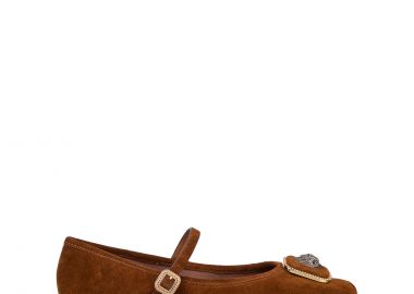 Μοκασίνια-Μπαλαρίνες γυναικείες Kurt Geiger Καφέ 5392030209 Pimlico Ballerina 262 - Kurt Geiger - 