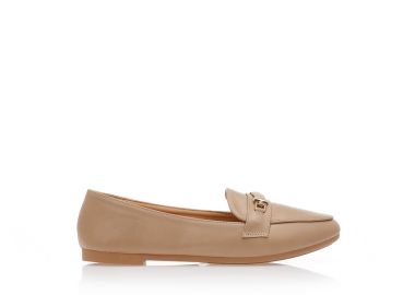 Μοκασίνια πούρο δερματίνη με αγκράφα ΠΟΥΡΟ - Tsoukalas - 