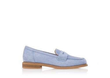 Μοκασίνια σουέτ ΜΠΛΕ - Tsoukalas - 