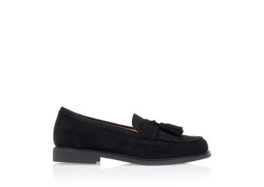 Μοκασίνια υφασμάτινα ΜΑΥΡΟ - Tsoukalas - 