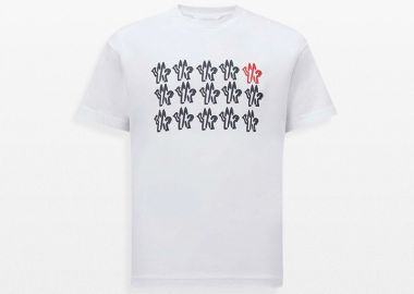 MONCLER Ανδρικό Logo Print T-Shirt - MONCLER - 