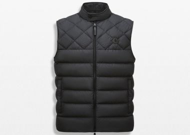 MONCLER Ανδρικό Μαύρο Arcalod Diamond-Quilted Down Vest - MONCLER - 