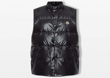 MONCLER Ανδρικό Μαύρο Restigo Down Vest - MONCLER - 