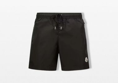 MONCLER Ανδρικό Μαύρο Swim Shorts in Black - MONCLER - 
