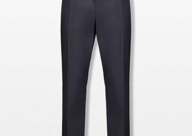 MONCLER Ανδρικό Μπλε Cotton Blend Trousers - MONCLER - 