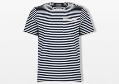 MONCLER Ανδρικό Πολύχρωμο Striped T-Shirt - MONCLER - 