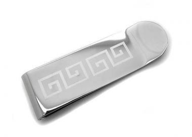 Money clip με Μαίανδρο από ατσάλι MR130 - Asimenio - 
