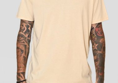 MONK Ανδρικό Cotton T-shirt In Beige - MONK - 