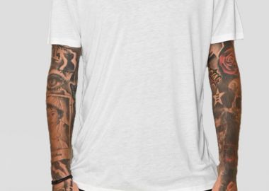 MONK Ανδρικό Λευκό Cotton T-shirt In White - MONK - 