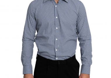 MONK Ανδρικό Μπλε Floral-Print Shirt - MONK - 