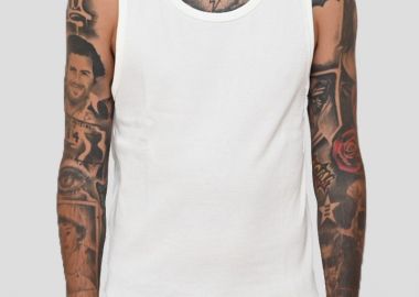 MONK Ανδρικό Sleeveless Tank-Top In White - MONK - 