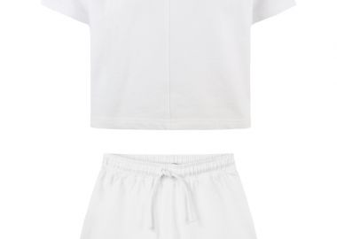 Μονόχρωμο φούτερ σετ - Λευκό 16-223294-0 - energiers - 