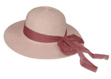 Μονόχρωμο καπέλο με χρωματιστή κορδέλα - STAMION - 