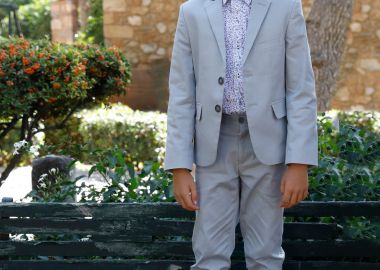 Μονόχρωμο παντελόνι για αγόρι για επίσημες εμφανίσεις - ΠΑΓΟΣ 43-223070-2 - energiers - 