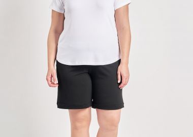 Μονόχρωμο σορτς βισκόζη -  - 