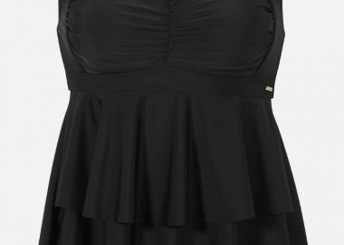 Μονόχρωμο τανκίνι top σε μαύρο χρώμα -  - 