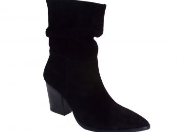 Moods Shoes Γυναικεία Μποτάκια 7524 Μαύρο Καστόρι Δέρμα - Moods Shoes - 