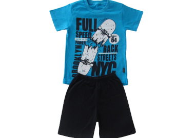 MOYES ΠΑΙΔΙΚΟ ΣΕΤ ΜΕ ΒΕΡΜΟΥΔΑ 1338 - μπλε ΜΠΛΕ - OEM - 