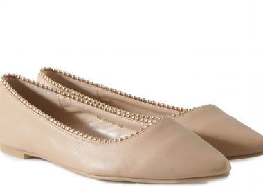 Μπαλαρίνα Feng Shoe Pump Flat M8-1411-118-BEIGE Γυναικείο - Feng Shoe - 