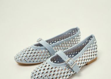 Μπαλαρίνες Mary Jane Με Στρας -  - 