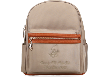 Μπεζ backpack - BEVERLY HILLS POLO CLUB - 