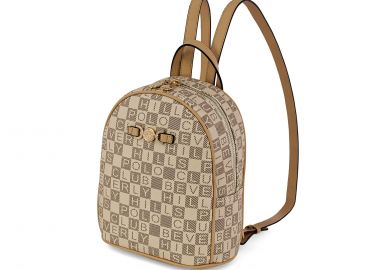 Μπεζ backpack - BEVERLY HILLS POLO CLUB - 