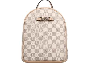 Μπεζ backpack - BEVERLY HILLS POLO CLUB - 