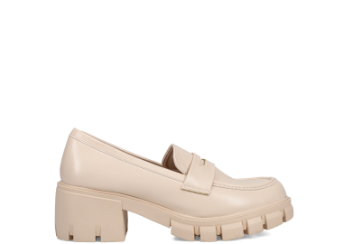 Μπεζ chunky loafer - MIGATO - 