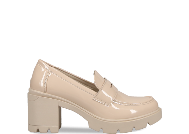 Μπεζ chunky loafer - MIGATO - 