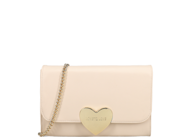 Μπεζ clutch τσαντάκι - LOVE TO LOVE by GAI MATTIOLO - 