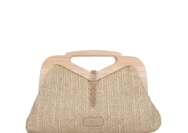 Μπεζ clutch τσαντάκι - VENCI - 