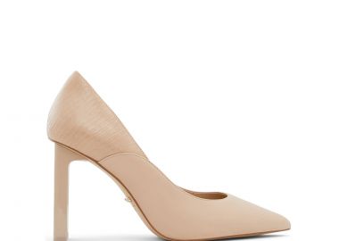 Μπεζ δερμάτινη γόβα ASTORE - ALDO - 