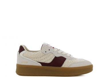 Μπεζ δερμάτινο sneaker - SJ - 