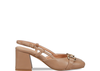 Μπεζ εξώφτερνη γόβα - MIGATO - 