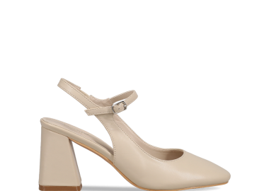 Μπεζ εξώφτερνη γόβα - MIGATO - 