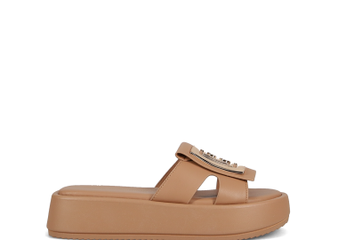 Μπεζ flatform σανδάλι - LAURA BIAGIOTTI - 