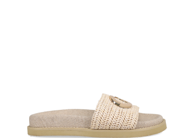 Μπεζ footbed σανδάλι - MIGATO - 