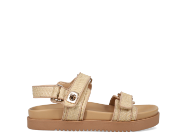 Μπεζ footbed σανδάλι - MIGATO - 