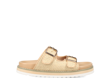 Μπεζ footbed σανδάλι - MIGATO - 