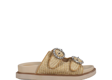 Μπεζ footbed σανδάλι - MIGATO - 