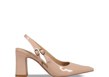 Μπεζ γόβα λουστρίνι - MIGATO - 