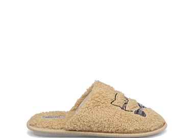 Μπεζ γουνινη παντοφλα - MIGATO - 