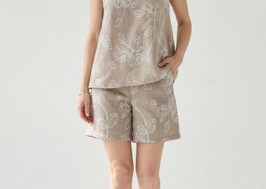 ΜΠΕΖ ΚΕΝΤΗΤΗ ΒΕΡΜΟΥΔΑ LINEN-LOOK - Anna Raxevsky - 