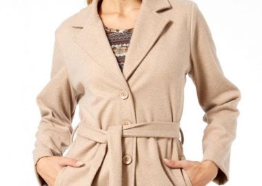 ΜΠΕΖ ΚΟΝΤΟ ΠΑΛΤΟ ΜΕ ΖΩΝΗ - Anna Raxevsky - 