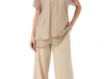 ΜΠΕΖ LINEN-LOOK ΠΑΝΤΕΛΟΝΑ - Anna Raxevsky - 