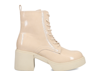 Μπεζ λουστρινένιο αρβυλάκι - MIGATO - 