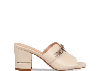 Μπεζ mule πέδιλο - MIGATO - 