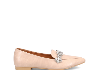 Μπεζ μυτερό loafer - MIGATO - 