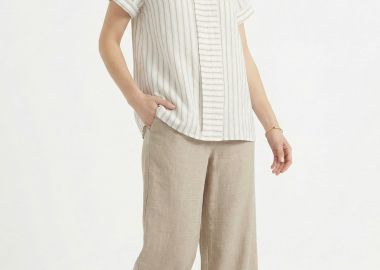 ΜΠΕΖ ΠΑΝΤΕΛΟΝΑ LINEN-LOOK - Anna Raxevsky - 